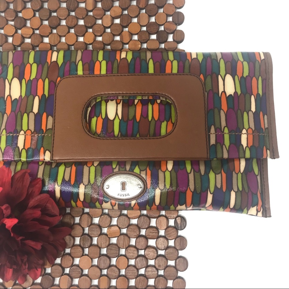 Fossil Multi-Colored Hand/Crossbody Bag